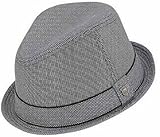 Peter Grimm Duke Mens Hat, Small/Medium, Grey/Black
