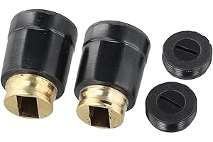 Carbon Brushes Holder 643653-8 and Carbon Brushes Cap 643650-4 Replacement Part for GA7911 LS1030, Compatible with Power Tool