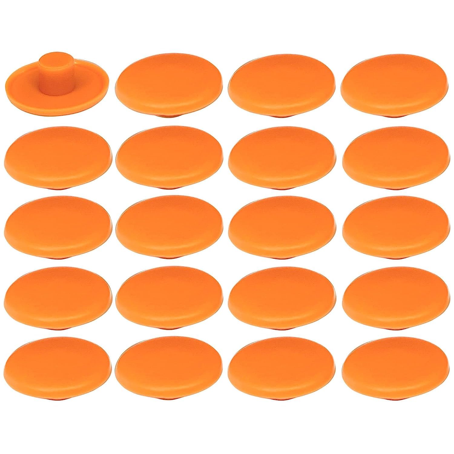 20 x Plastic Screw Cover Caps 4x2.7x11.8mm Furniture Caps Universal Protector Orange