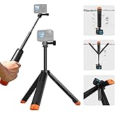 Waterproof Selfie Stick Floating Hand Grip Floating Tripod Stand Extendable Monopod Compatible with GoPro Hero 13/12/11/10/9/