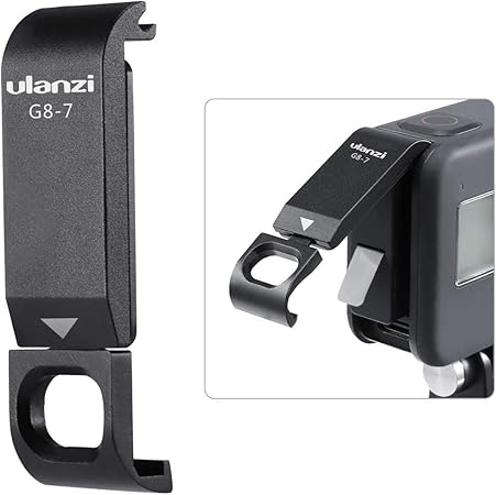 Amazon Ulanzi Gopro 8 バッテリーカバー Type C充電口を用意され アルミ製 アクションカメラアクセサリー Vijim 家電 カメラ