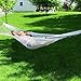 Sunnydaze 2 Person Polyester Rope Hammock with Spreader Bars, Natural, 400 Pound Capacity