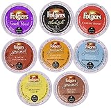 40 Count - Folgers ALL Coffee K Cup Variety Pack (8 Flavors, 5 K-cups Each)