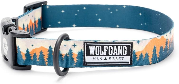 Amazon Wolfgang ウルフギャング Collar 犬用首輪 M 33 47cm Overland Wolfgang ウルフギャング ベーシック首輪 通販