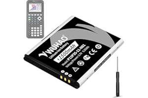 WUHAO TI-84 Plus CE Battery Replacement [2025 Upgraded] 1500mAh for Texas Instruments TI 84 Plus CE/TI-Nspire CX II/Color TI Nspire CX Part No 3.7L12005SPA P11P35-11-N01 Battery 3.7V with Tool