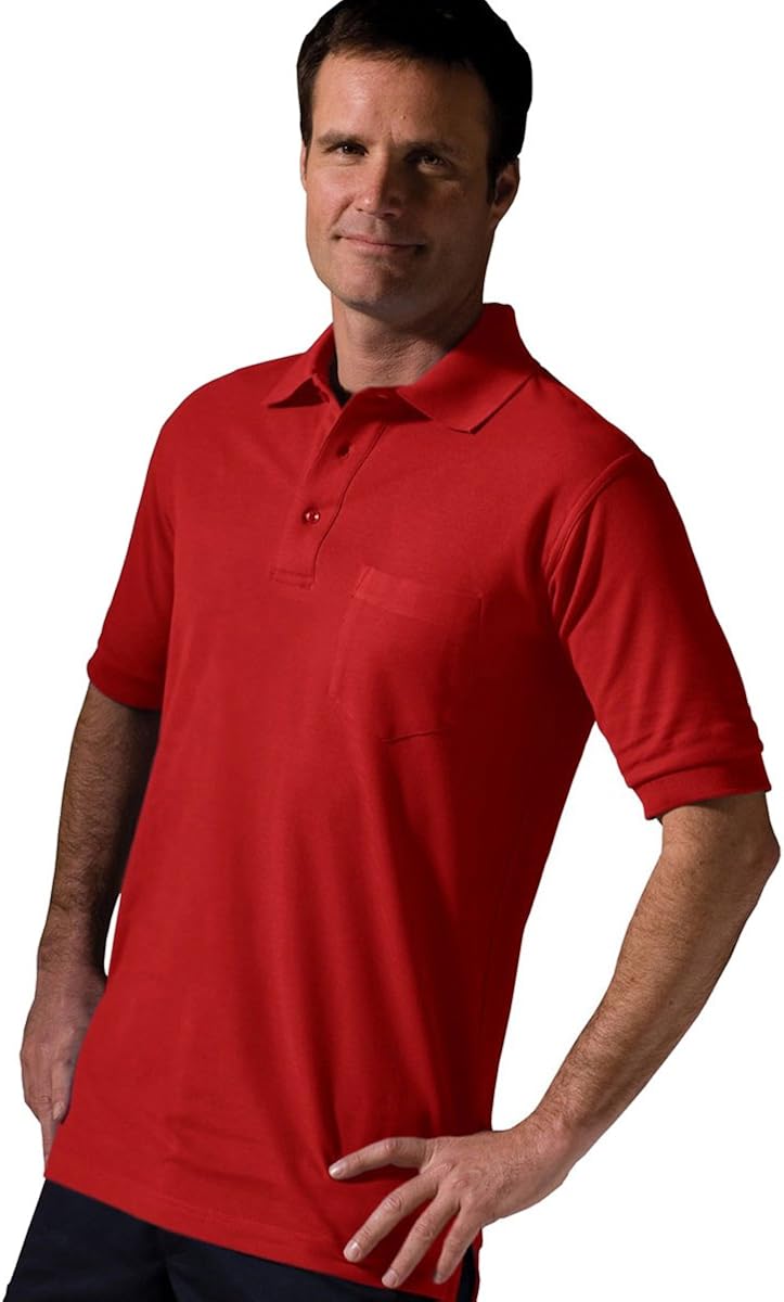 red pocket polo