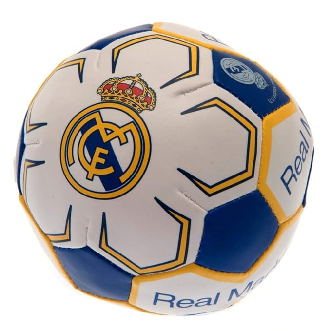 Real Madrid CF - Pelota blanda 10cm (Talla Ãšnica) (Blanco ...