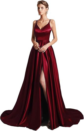 high slit formal dress
