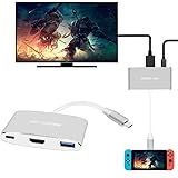 NC-ZOOM USB-C HDMI Adapter for Nintendo Switch,Type