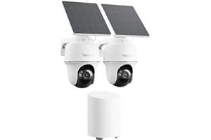 REOLINK 5MP Solar Security Cameras Wireless Outdoor, 360° Pan Tilt Auto-Tracking, Smart AI Detection, Up to 1TB Local Storage
