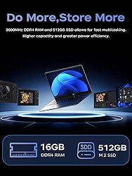 KAIGERR Laptop, Laptop Computer with Intel N97