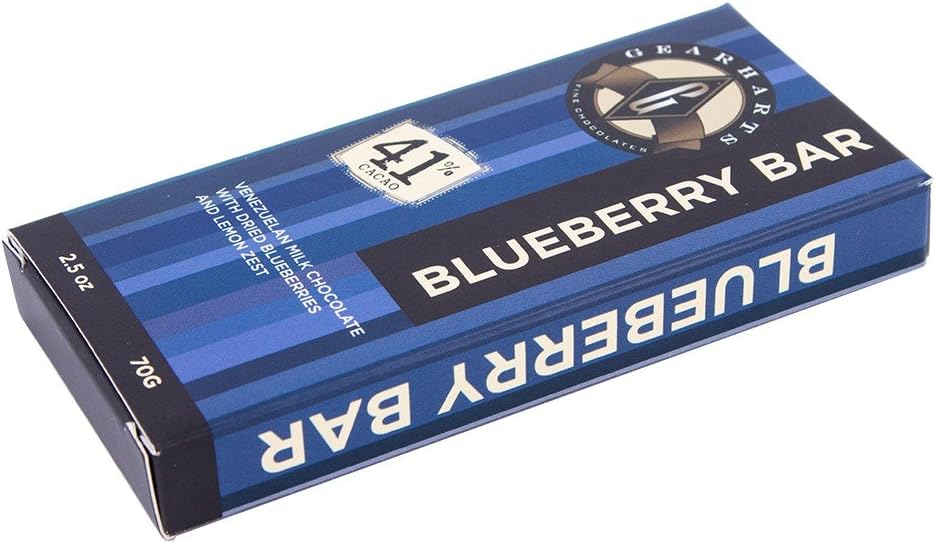 Gearharts Fine Chocolates Venezuelan Chocolate Bar-Blueberry