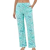 PNAEONG Women Cotton Pajama Pants Comfy Pj Bottoms Soft Printed Lounge Pant with Pockets