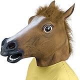 Queenshiny Latex Horse Head Mask