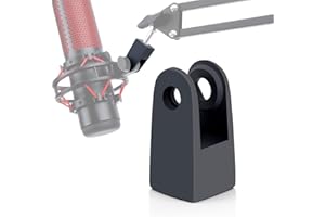 YOUSHARES HyperX Quadcast Mount Adapter for HyperX Quadcast s Mic - The HyperX Quadcast Boom Arm Replacement Adapter Get The Reliable Support and Allowing for More Diverse Content Creation Scenarios