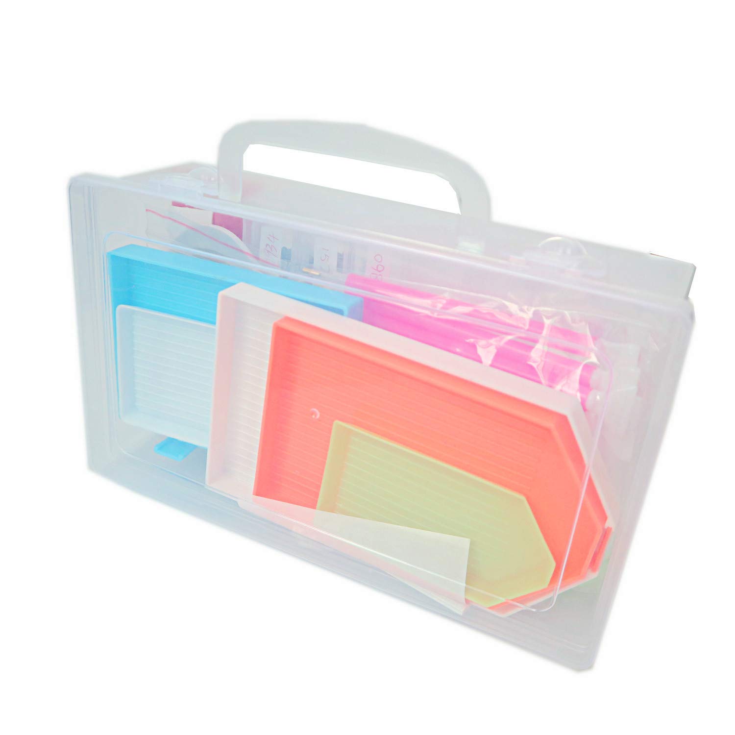 HOMEJIA Diamond Painting Tools 215pcs Dismountable 5D DIY Diamond Painting Accessories Diamond Painting Tools Cross Stitch Point Drill Pen Set for DIY Art Craft