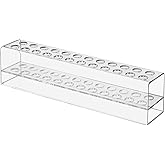 SBYURE Acrylic Pen Holder, 24-Slots Pen Stand Clear Pen Holder Pen Display Stand Eyebrow Pen Stand Art Brush Rack Makeup Brush Rack Organizer for Home Office Desk School Supplies