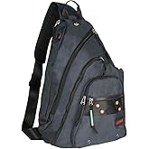 Larswon Sling Backpack, Sling Bag Laptop, Crossbody Bag Men, Shoulder Bags Blue