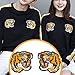 2Pairs Small Tiger Head Patch Applique Badge Embroidered Patch Iron on Patches