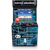 My Arcade Retro Machine Playable Mini Arcade: 200 Retro Style Games Built In, 5.75 Inch Tall, Powered by AA Batteries, 2.5 In