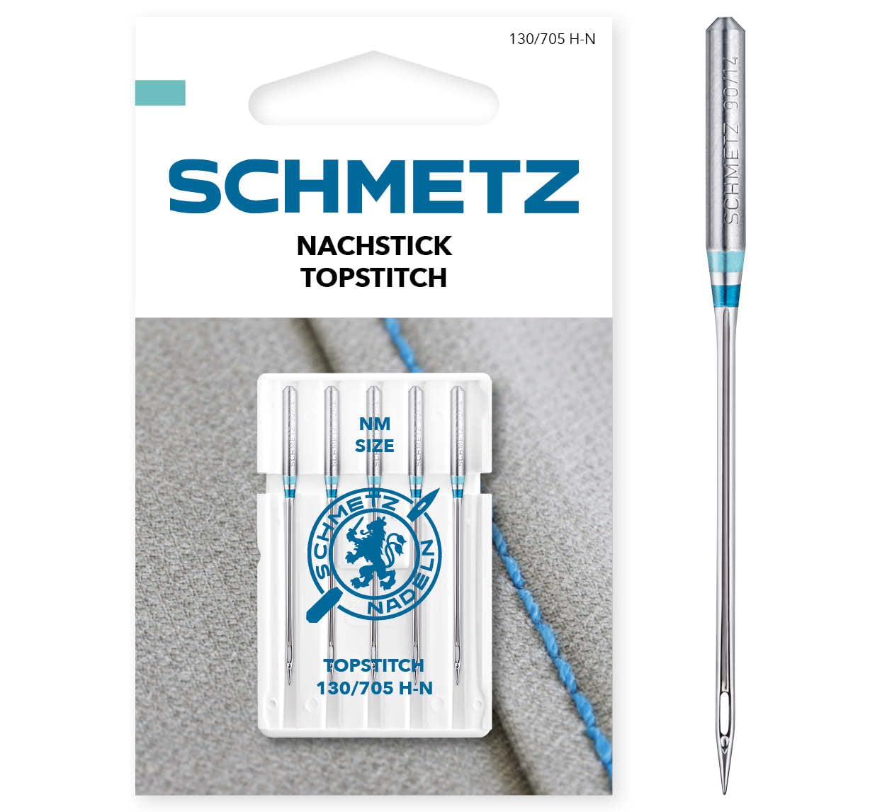SCHMETZ | 5 Sewing Machine Needles | Topstitch | 130/705 H-N | Size 100/16