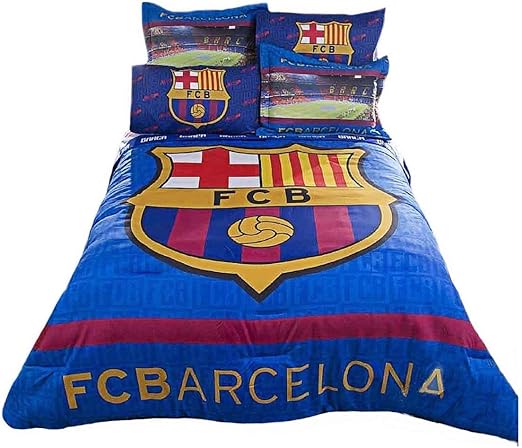 Amazon Com Fc Barcelona Soccer Bedding Comforter Queen Home