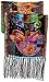 Laurel Burch LBS-103 Authentic Silk Art Scarf, Dogs and Doggies, 53 x 11