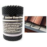 Gutter Guard Mesh 16 Ft X 6In Black Plastic