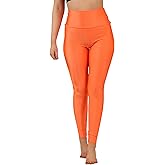 Loxdonz Women's Shiny Leggings High Waist Neon Leggings Disco Pants Yoga Sports Legging Tights