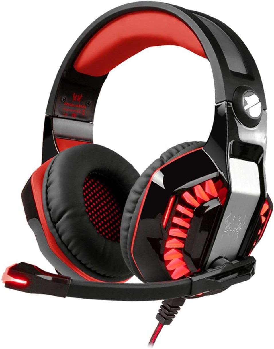 Smartlove1P G2000 Lightweight Gaming Headset LED Headband Luminous Gamer Headphones