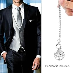 SIBOSUN Pocket Watch Double Albert Chain T Bar