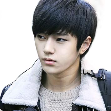 Amazon Com Light Brown Breathable Real Hair Wig Short Hair