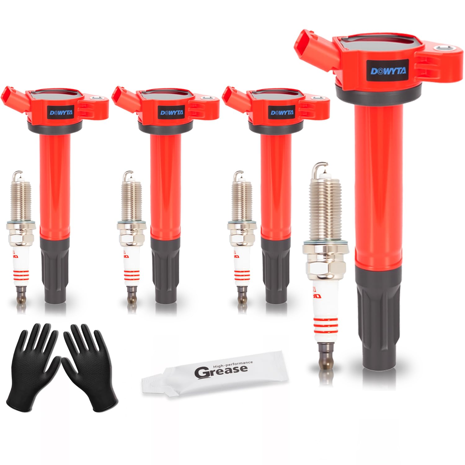 Photo 1 of DOWYTA Set of 4 Upgraded Ignition Coil Pack and Iridium Spark Plug Compatible with Toyota Camry 2010-2017, RAV4 2009-2018, Sienna 2011-2013 L4 2.5L 2.7L Replaces UF507 UF487