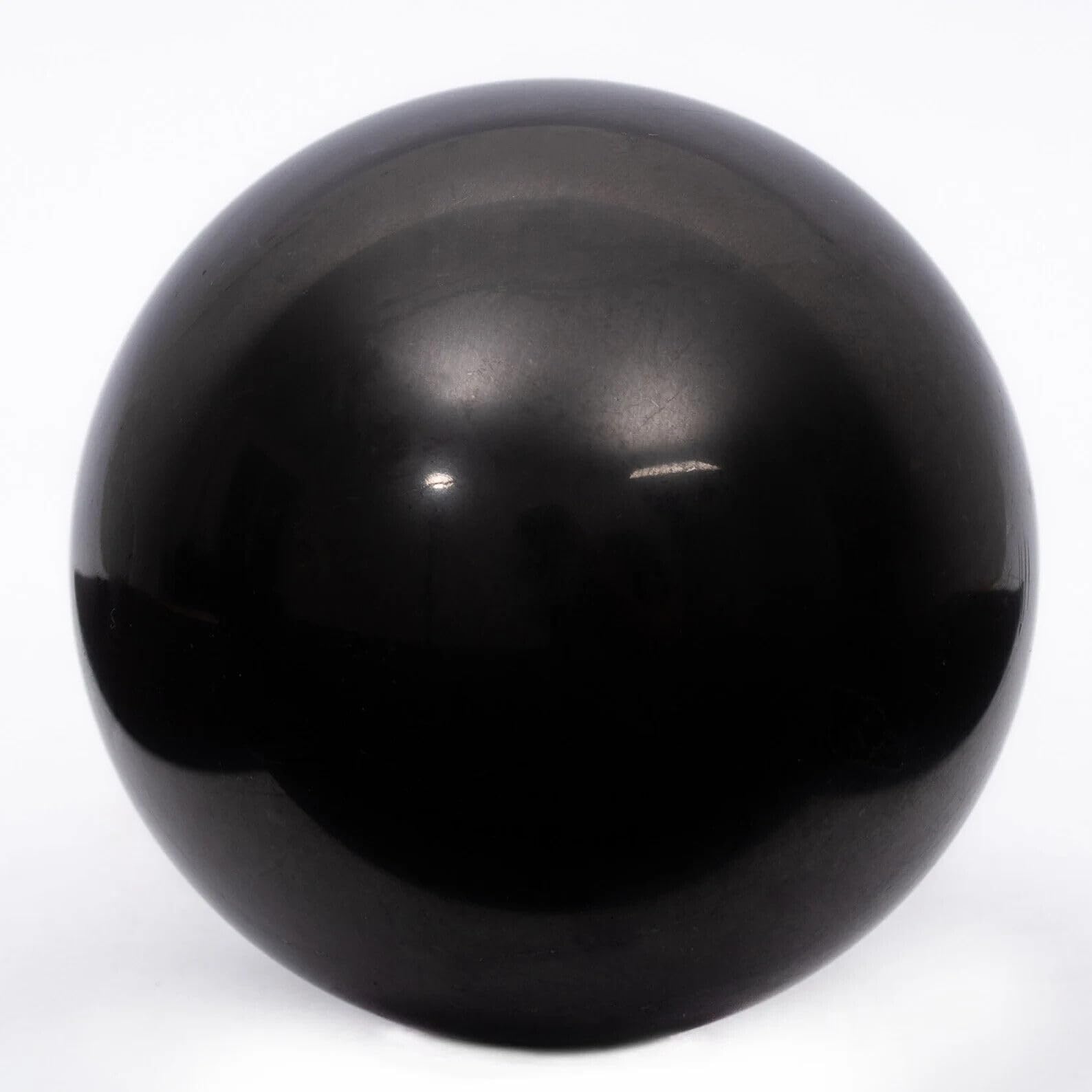 Igox Shungite Polished Sphere 15 cm - Natural Stone - Crystal Stones Protection Sacred Meditation Energy Generator Healing Chakra