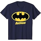 DC Kids Batman Logo Name T-Shirt