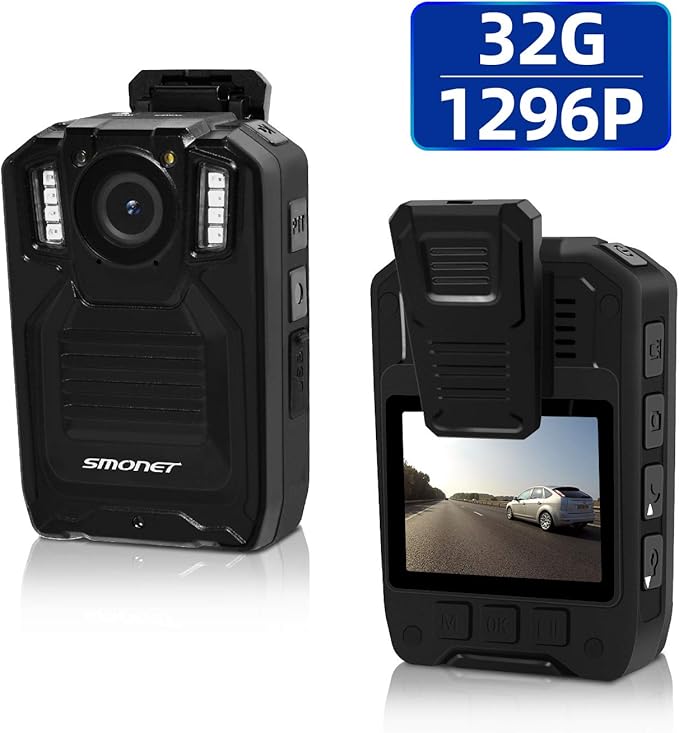 1296P Body Camera with Audio, Multifunctional