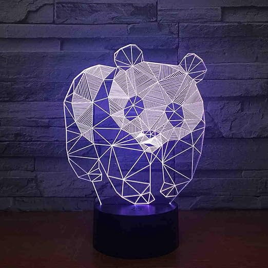 Decorazione Natalizia 3d Personalizzata.Bddll Lesser Panda Usb Strano Led 3d Night Light Personalizzato Panda Lovely 7 Cambia Colore 3d Lampada Decorazioni Natalizie Regalo Per Baby Room Amazon It Illuminazione