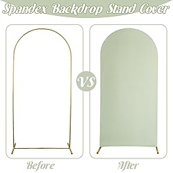 Chiara Spandex Fitted Wedding Arch Backdrop, Round