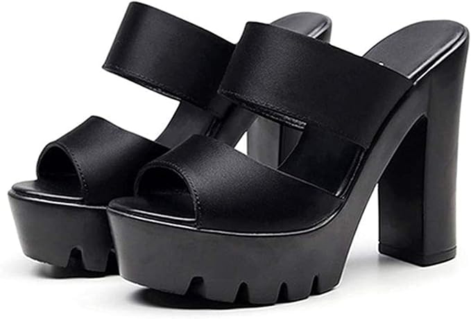 Amazon Co Jp ミュール レディース 歩きやすい 疲れない 日常 オープントゥ 太ヒール 本革 履きやすい サンダル カジュアル 低反発 痛くない 春夏 チャンキーヒール 旅行 キャバ ストーム サボ ストラップ 大きいサイズ 服 ファッション小物