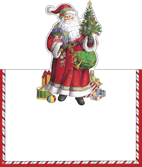 Segnaposto Natalizi Amazon.Caspari St Nick By Ingrid Slyder Set Di 8 Segnaposto Natalizi Amazon It Casa E Cucina