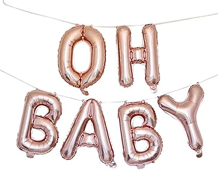 oh baby letter balloons