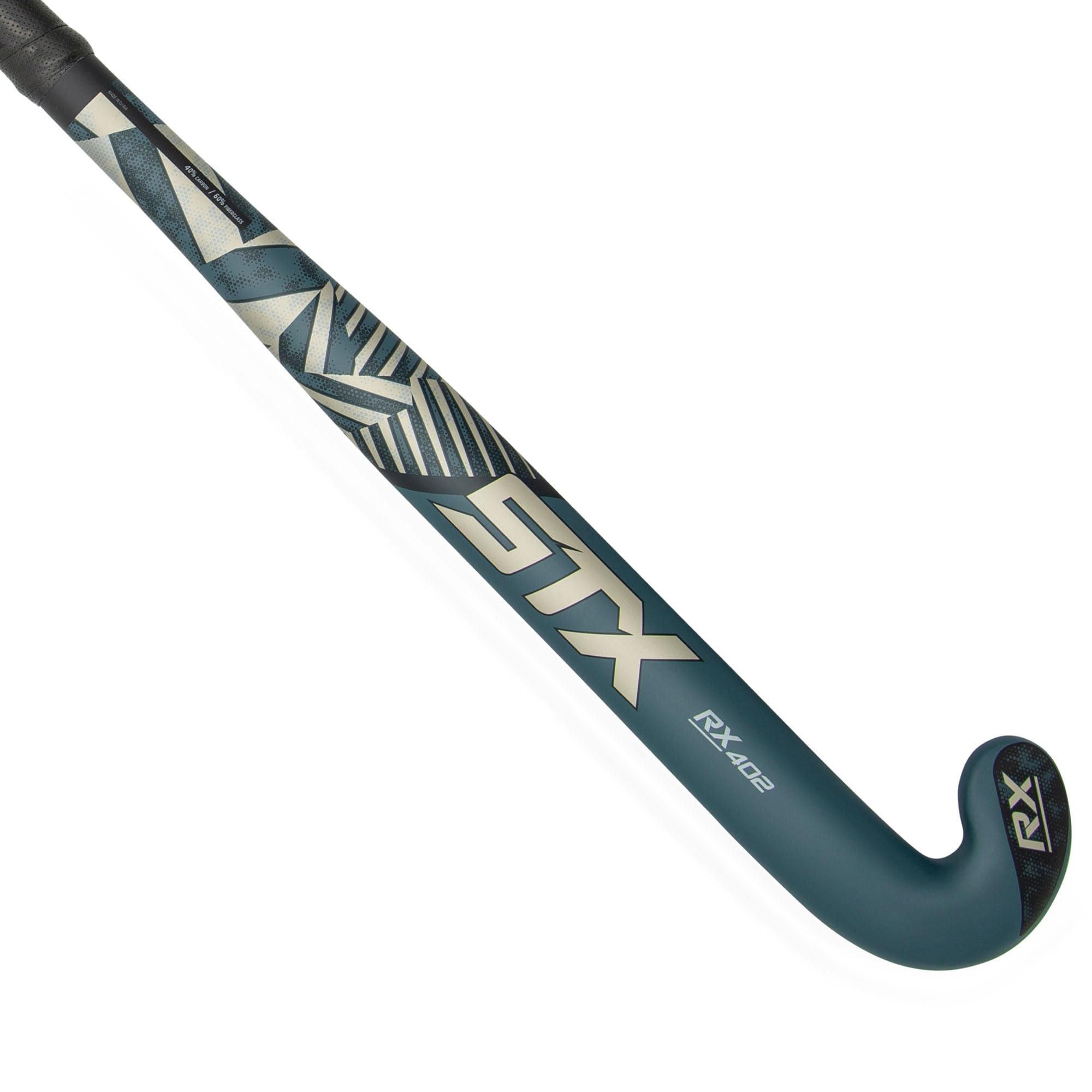 STX Unisex Rx 402 Hockey Stick, Black/Gold, 36.5 EU