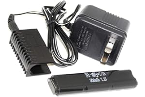 Generica Airsoft Spare Parts CYMA 7.2V 500mAh Ni-MH Battery and 110v US Plug Charger for CYMA AEP AEG