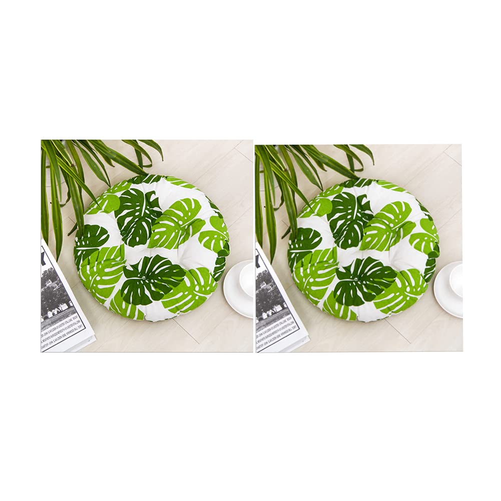 DadaA 2xRound Padded Seat Cushion,Chair Seat Pads For Indoor Outdoor Garden Patio Kitchen & Office Chairs (I)