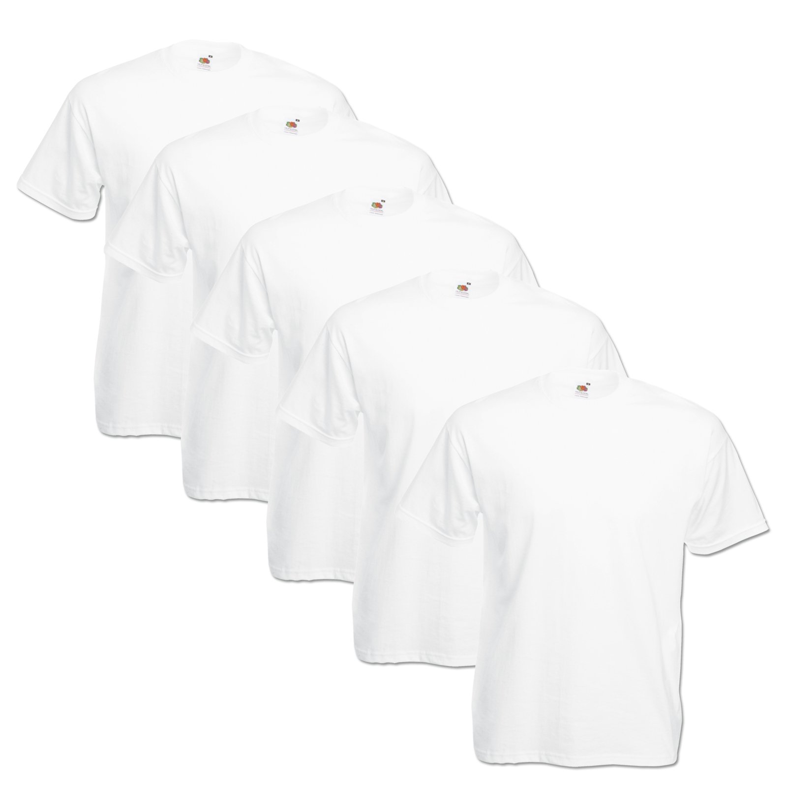 Fruit of the Loom Original T Logo Men's T-Shirt, Pack of 5 - Multicolour - XX-Large