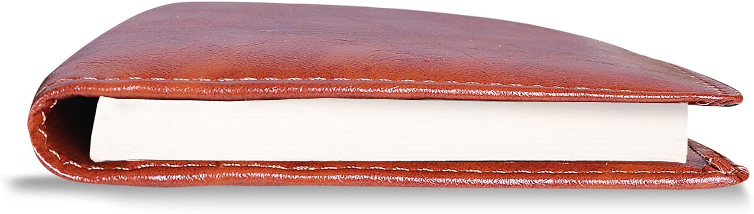 Leather Checkbook Cover Holder with Free Divider-Right and Left Handed Design Checkbook Cover case for Men&Women at  Women’s Clothing store