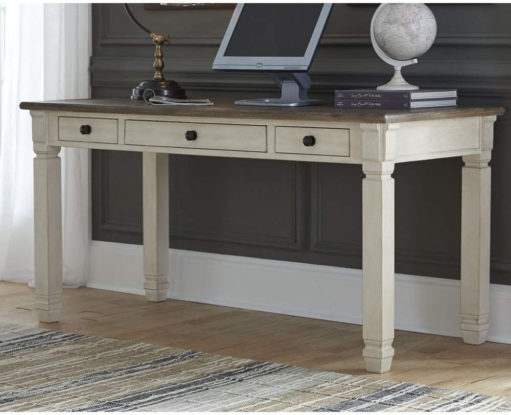 Signature Design by Ashley Bolanburg Home Office Desk Two-tone: Furniture & Decor