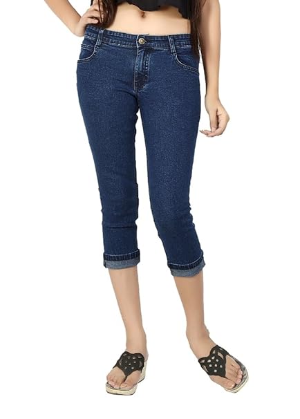denim capris for womens