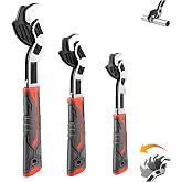 Vocoleca 6" 8" 10" Pipe Wrench Set, Self-Adjusting Plumbers Wrench | Self tightening function, 3-piece set, chromium vanadium steel, 9/32"-1 3/8" (7-35mm), for pipe fittings and nuts
