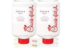 MunchMo - ChickFilA. Original Sauce 24Oz Big Squeeze Bottles 2 Packs - With MunhMo Chopsticks, Resealable, Squeezable Containers